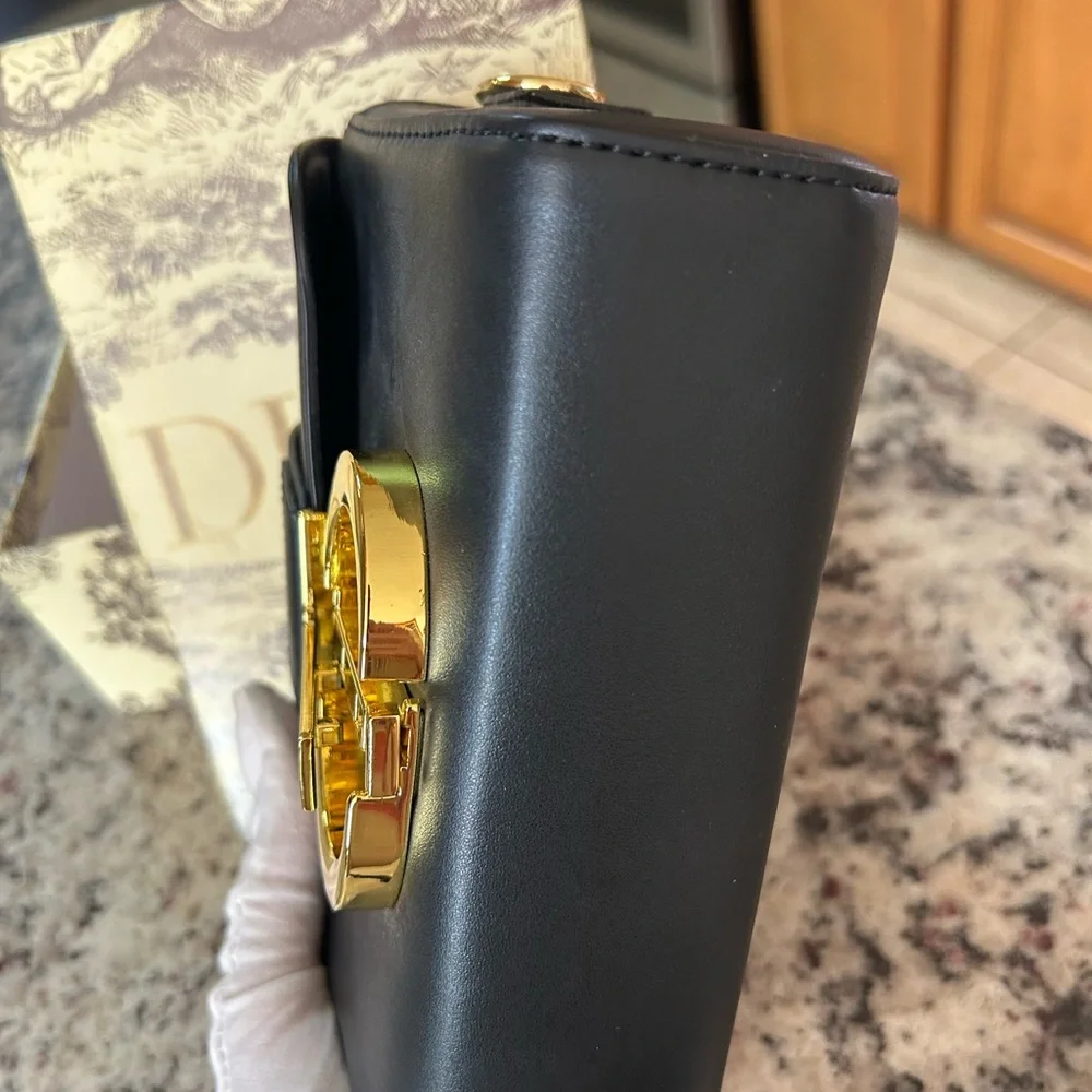 Dior Black Wallet with Gold Hardware - Picture 10 of 12